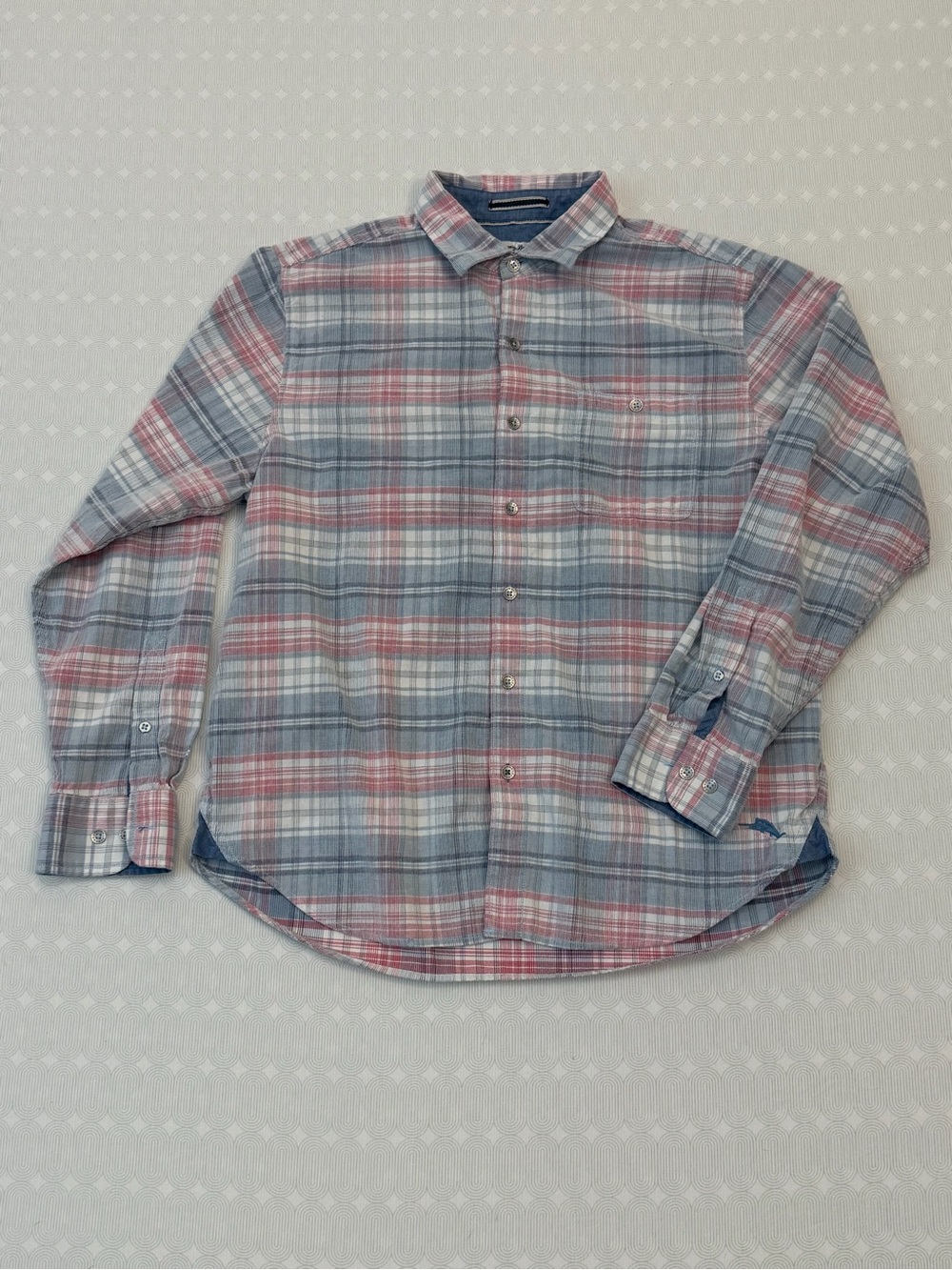 Tommy Bahama Long-Sleeve Plaid Button-Down Shirt - Coastline Cord